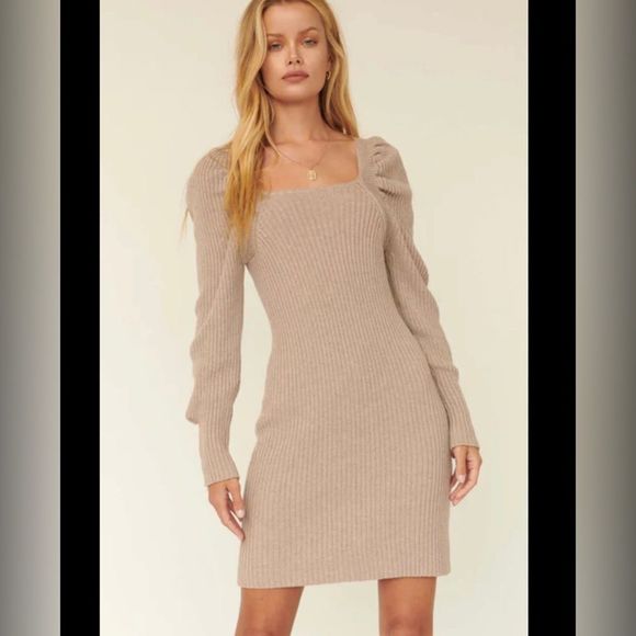 Promesa Burgundy Ribbed Knit Sweater Dress Women’s Size XL - Picture 8 of 8